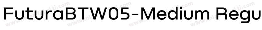 FuturaBTW05-Medium Regular字体转换